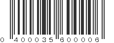 UPC 400035600006