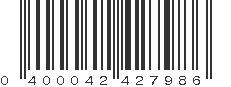 UPC 400042427986