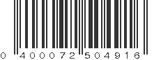 UPC 400072504916