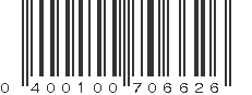 UPC 400100706626