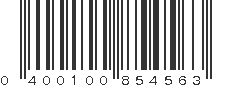 UPC 400100854563