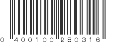 UPC 400100980316