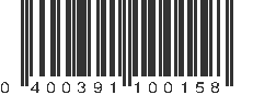 UPC 400391100158