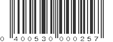 UPC 400530000257