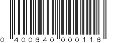 UPC 400640000116