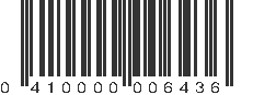 UPC 410000006436