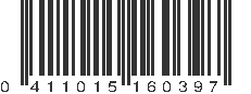 UPC 411015160397