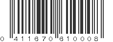 UPC 411670610008