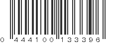 UPC 444100133396