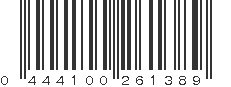 UPC 444100261389