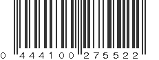 UPC 444100275522