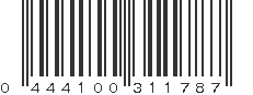 UPC 444100311787