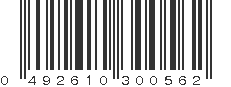 UPC 492610300562