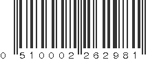 UPC 510002262981