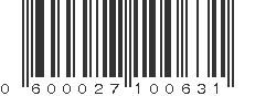 UPC 600027100631