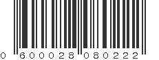 UPC 600028080222