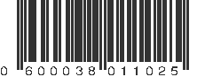 UPC 600038011025