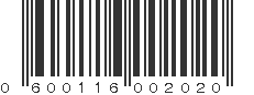 UPC 600116002020