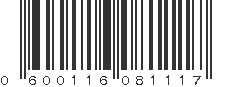 UPC 600116081117