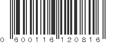 UPC 600116120816