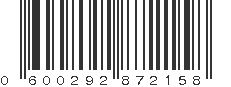 UPC 600292872158