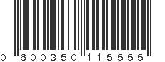 UPC 600350115555