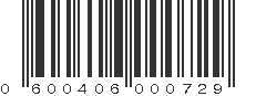 UPC 600406000729