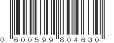 UPC 600599804630