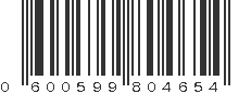 UPC 600599804654