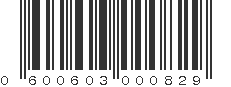 UPC 600603000829