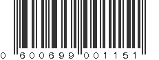 UPC 600699001151