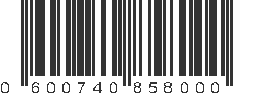 UPC 600740858000