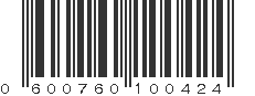 UPC 600760100424