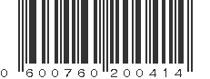 UPC 600760200414