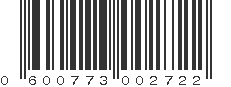 UPC 600773002722