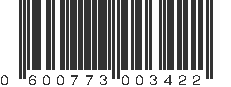 UPC 600773003422