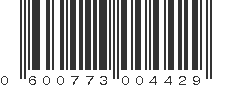 UPC 600773004429