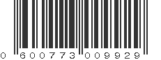 UPC 600773009929