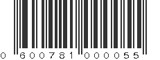 UPC 600781000055