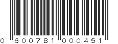 UPC 600781000451