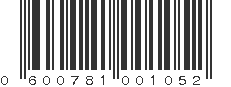 UPC 600781001052