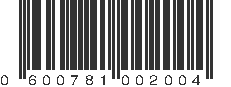 UPC 600781002004