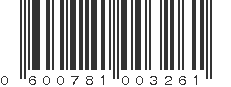 UPC 600781003261