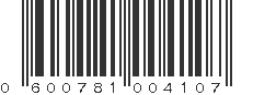 UPC 600781004107