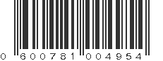 UPC 600781004954