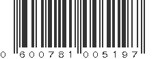 UPC 600781005197