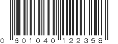 UPC 601040122358