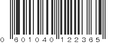 UPC 601040122365