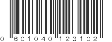 UPC 601040123102