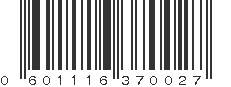 UPC 601116370027